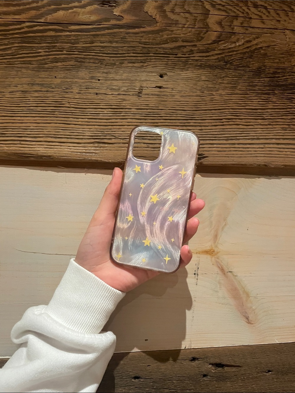 Iridescent Purple Star Phone Case - Compatible iPhone 12 Accessory